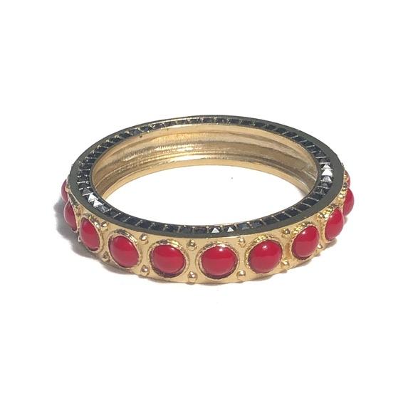 House of Harlow Cabochon Bangle in Red - Picture 2 of 9